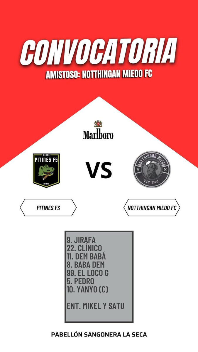 PitinesFs's tweet photo. Notthingan Miedo hoy pasarán miedo… #MarlboroVida #espitin https://t.co/23kbC88rNT