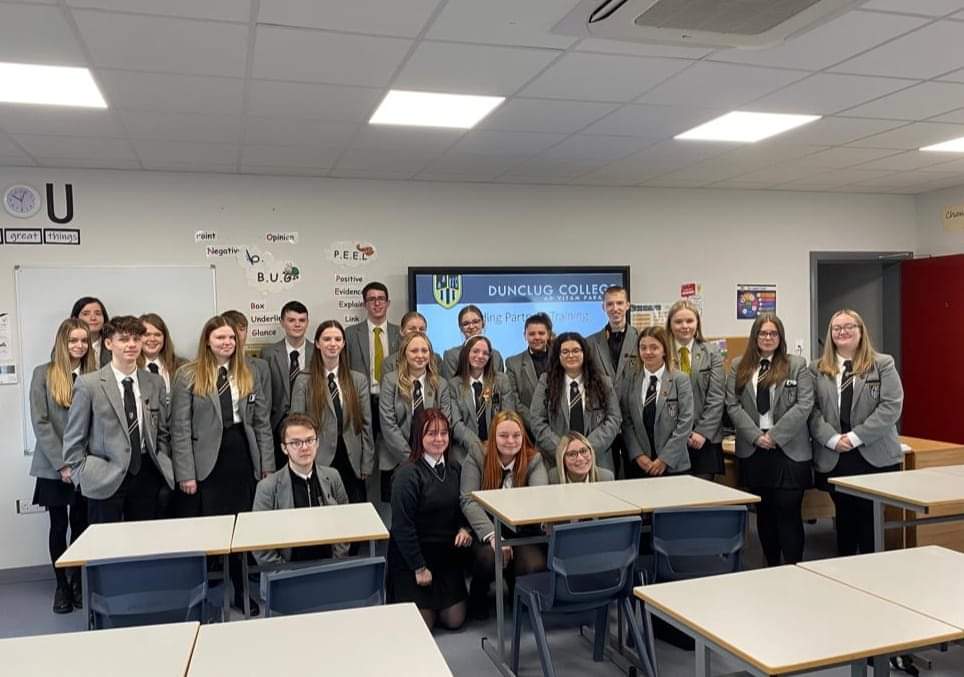 NroPrincipal's tweet photo. Delighted to see so many of our Sixth Form @dunclugcollege volunteer to be Reading Partners for our Year 8 pupils. They received training today and can’t wait to meet their partners next week. https://t.co/mJLW3R0MvW