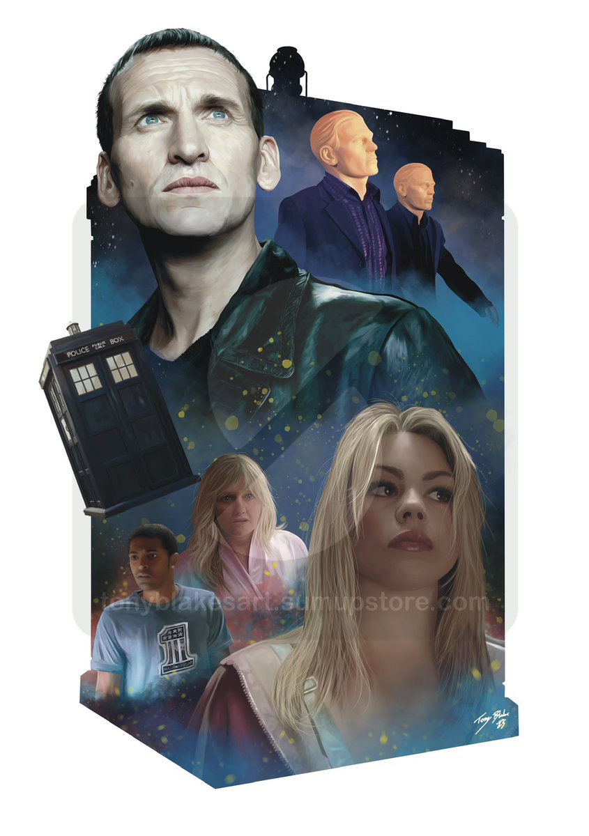 TonyBlake76's tweet photo. Time to show off my new Episode collages I’ve been digitally painting…
Here is ROSE which was the 9th Doctor’s first televised adventure starring @Christopherecc9 and @billiepiper alongside @camillecoduri and @NoelClarke…
Combining my love of @DoctorWho_BBCA and passion for art https://t.co/PVpF6TXkZU