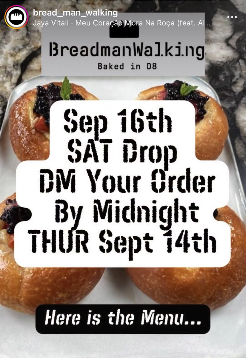 CormacKinsella's tweet image. It’s @BreadmanWLKG Day. New menu ready for ordering. Place orders by 9pm tomorrow and collect on Saturday. #realbread #realfood #artisan #baking