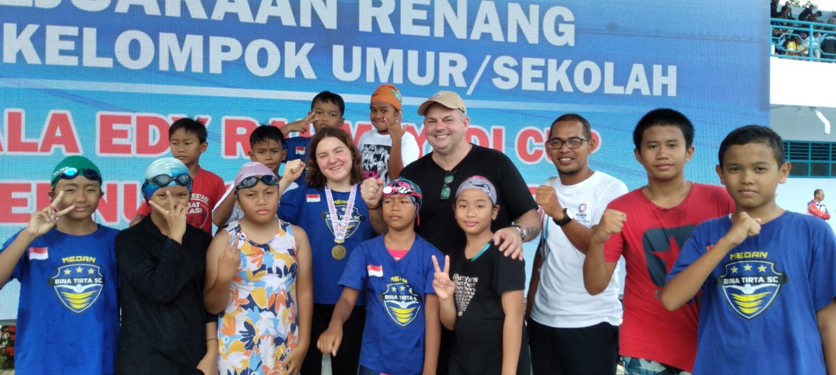Big congratulations to Mary, YES Abroad participant in Indonesia, who joined her local swimming club and has already won three gold medals --keep it up, Mary! #YESAbroad #ApplyNow #ExchangeOurWorld @usembassyjkt @binabud