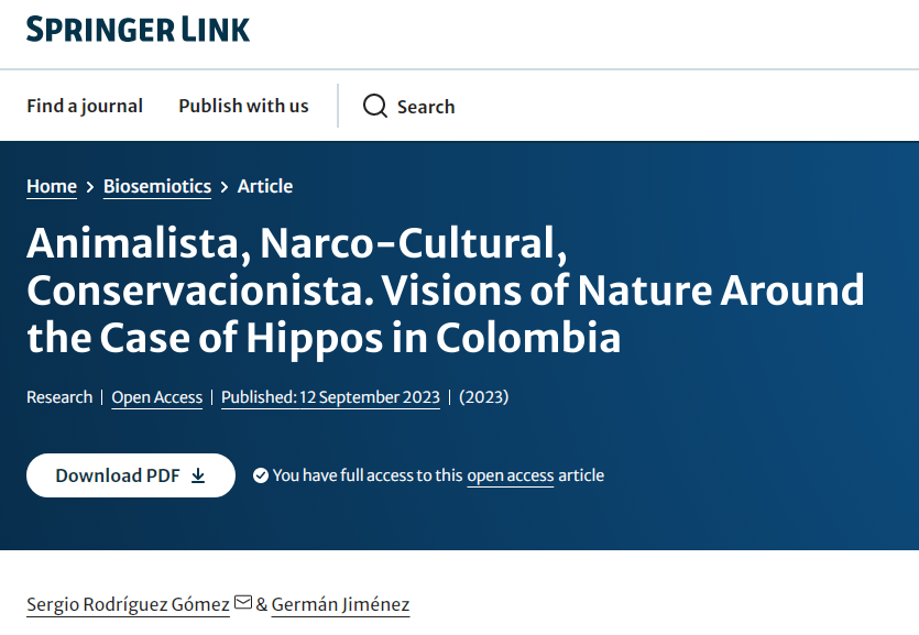 N_CastelblancoM's tweet photo. " ..focusing on individual sentient beings instead of the population scale of the ecosystem, has prevented [animalistas] from seeing the bigger picture of the issue and its ecological impact in the longer term" . 

🔥🔥Muy interesante artículo sobre #HipopótamosInvasores. https://t.co/9v3mhucu5a