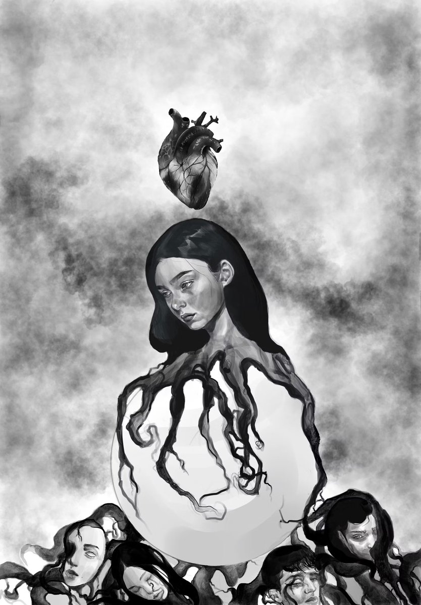 packphour's tweet photo. stories & symbolism" foundation🌎
🆕 price on "oblivion"
"oblivion" / 0.27 eth / @whyparia
https://t.co/oAIAwkpRfw

one of my goals behind my world, was to keep the art affordable & artists comfortable with it. they weren't selected just for the art & artists, but also the price for collectors. when pariah stated she'd accept offers when priced at 0.59 eth, i asked her about including it in the world, with a lower price & she agreed, obliging  to 0.27. besides her latest tezos edition, this is her only piece available on primary, with me collecting her first "crossing borders" & @barrycollier picking up "children of doom."

as stated above, all pieces from artists in my world range from .0277 (edition by @pariiss07) to this one by @whyparia.