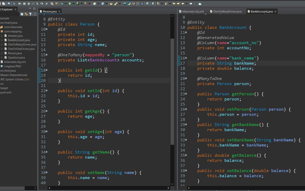 ShivakumarGani's tweet image. Today's learning in Hibernate delved into essential concepts like OneToMany and ManyToOne relationships.
#HibernateLearning #DatabaseIntegration #JavaDevelopment #100DaysOfCode #DAY33
@java
@Hibernate
