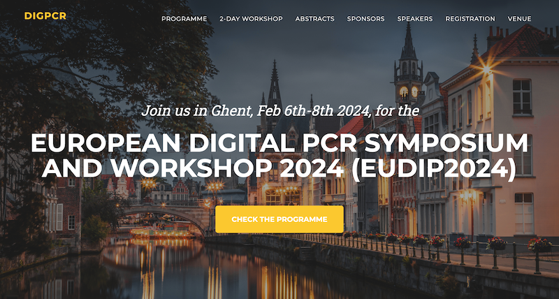 Jo Vandesompele (@jvdesomp) on Twitter photo Registrations are open for our #EUDIP2024 European Digital PCR Symposium and Workshop in Feb 2024 dpcr.ugent.be/EUDIP2024/ with <a href="/JimHuggett/">Jim</a> @GuroLind <a href="/FraleyLab/">Stephanie Fraley</a> <a href="/Roche/">Roche</a> <a href="/QIAGEN/">QIAGEN</a> <a href="/thermofisher/">Thermo Fisher</a> <a href="/StillaTech/">Stilla Technologies</a> <a href="/BioRadGenomics/">Bio-Rad Genomics</a> Sniper, Registrations are open for our #EUDIP2024 European Digital PCR Symposium and Workshop in Feb 2024 dpcr.ugent.be/EUDIP2024/ with <a href="/JimHuggett/">Jim</a> @GuroLind <a href="/FraleyLab/">Stephanie Fraley</a> <a href="/Roche/">Roche</a> <a href="/QIAGEN/">QIAGEN</a> <a href="/thermofisher/">Thermo Fisher</a> <a href="/StillaTech/">Stilla Technologies</a> <a href="/BioRadGenomics/">Bio-Rad Genomics</a> Sniper,