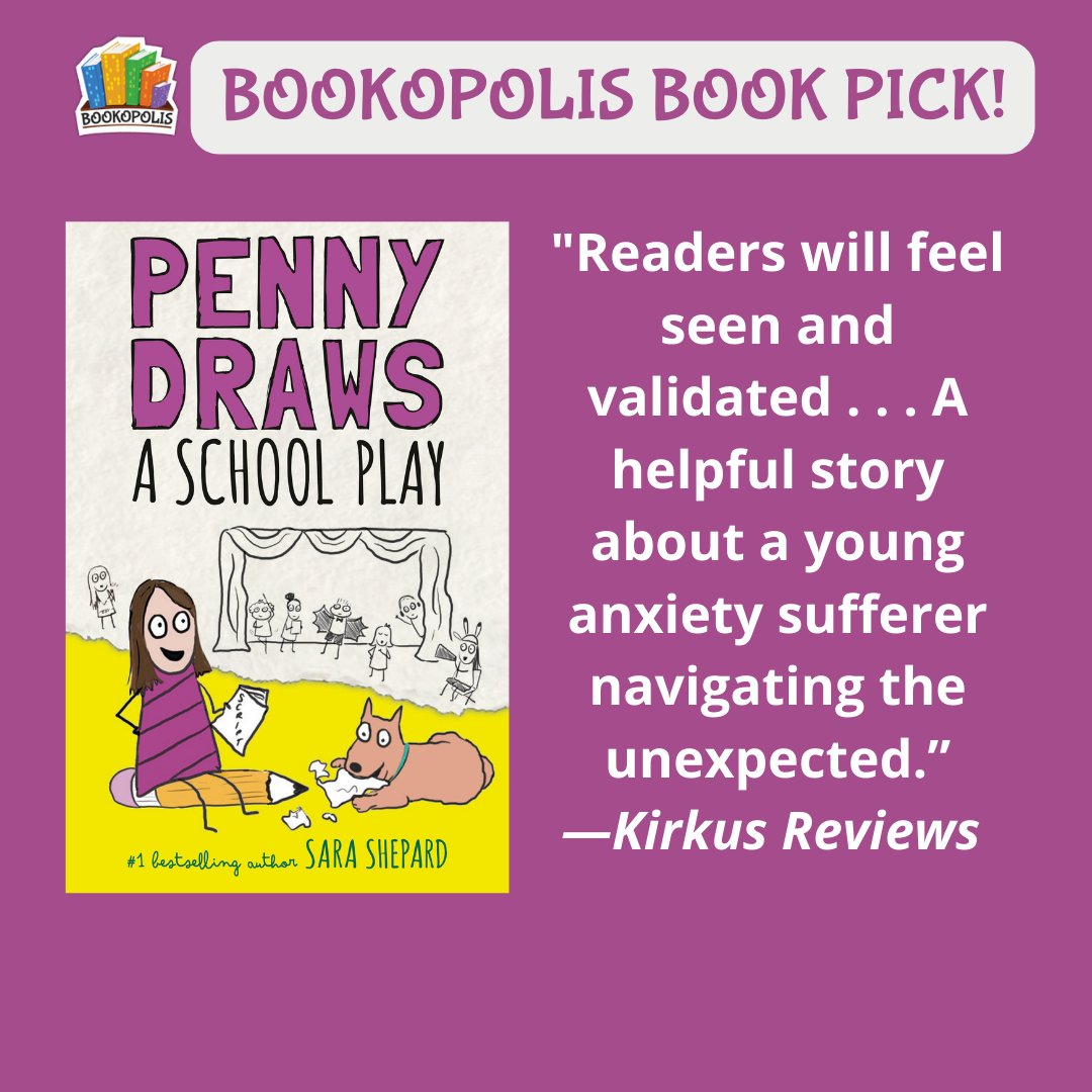 This new book in the 'Penny Draws' series by @sarabooks is perfect for fans of Sisters, Smile, and the Click series. Enter for a chance to win Book #2 from @penguinkids on Bookopolis.com (Click GIVEAWAYS.) #BookRecommendation #mglit #bookposse #graphicnovels