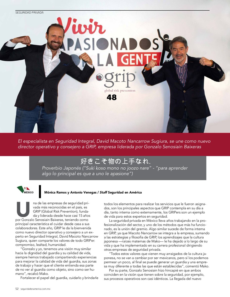 AMESP_oficial's tweet photo. Nuestros asociados presentes en la Revista
@Seguridad_En_Am No. 140 (Septiembre - Octubre)
 
Descárgala gratis 👉 https://t.co/6uhAvi4yVN

"El Ing. @makonancarrow se une como nuevo Director Operativo y consejero a #Grip3" en las páginas 52 y 53.

#FuerzaAMESP https://t.co/mh28WMECFn