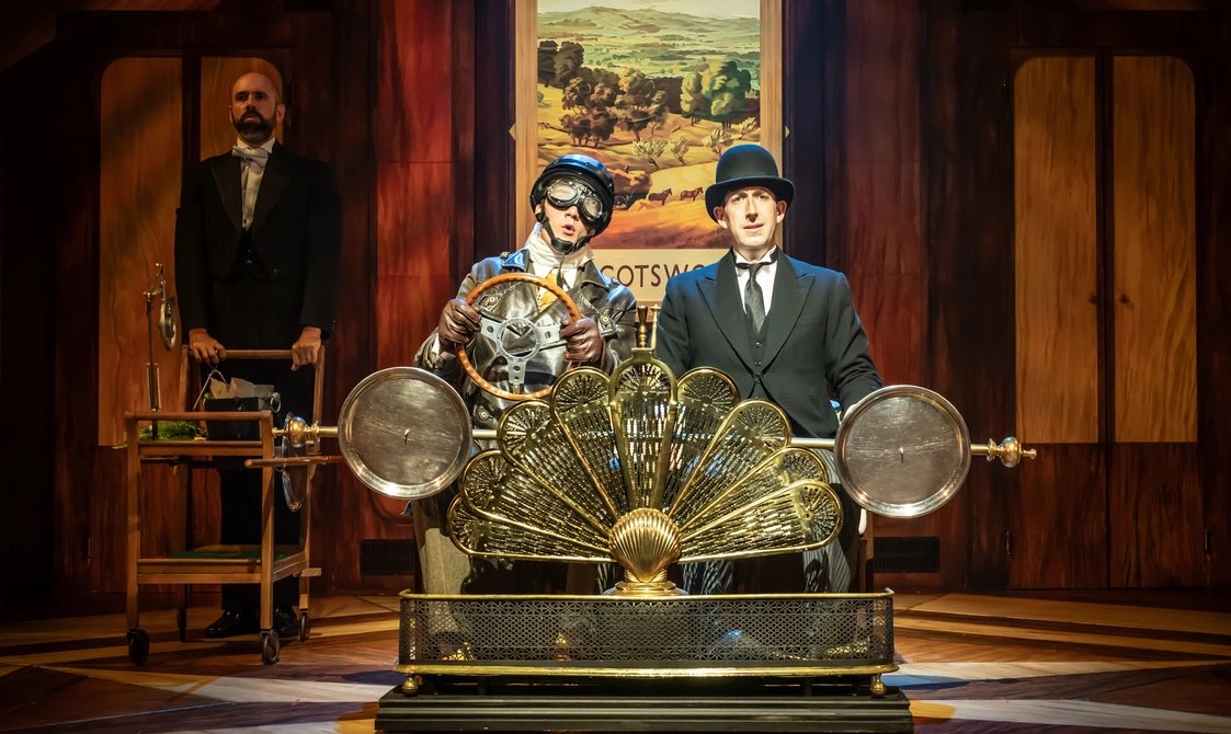 helenbirchy's tweet photo. Three cheers for the extraordinary production team @salisburyplay @WiltsCreative who created the stunning set for a terrific Jeeves &amp; Wooster in Perfect Nonsense. An off the scale quality set - yet again #producingtheatre #regional #theatre #productionvalues #creativity #skills https://t.co/74PpE3yUGQ