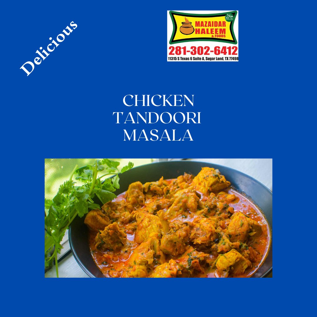 Mazaidar Haleem and Restaurant present Chicken Tandoori Masala. contact us for further details. mazaidarhaleemusa.com #usareels #desifoodie #richmond #desifoodlover #houstontx #halalfood #halalrestaurant #traditionalfood #USAToday #chicken #chickentandoori #houstan #chicken