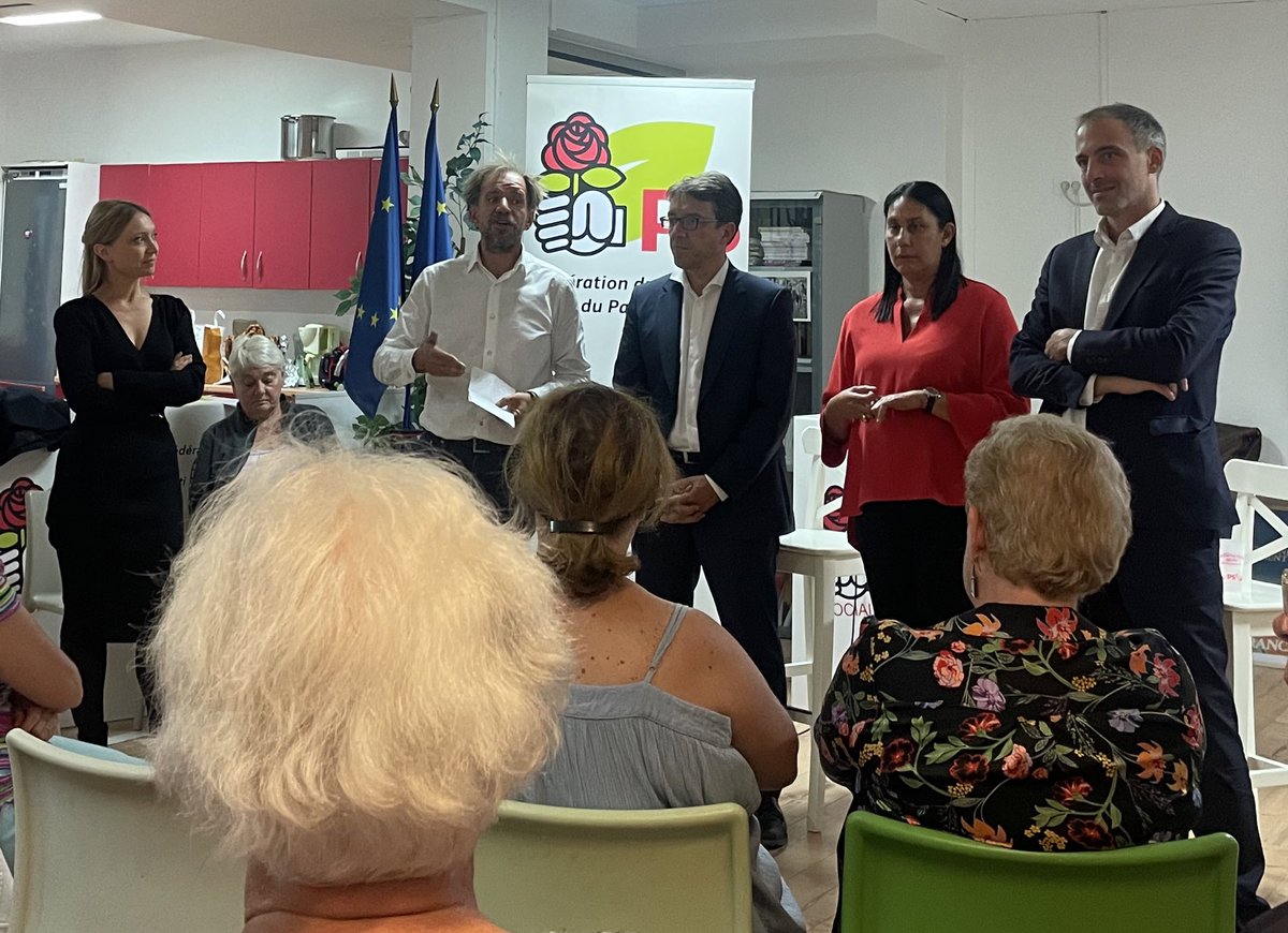 Pour la rentrée <a href="/PS_bas_rhin/">Parti Socialiste Bas-Rhin</a> accueille les députés européens <a href="/rglucks1/">Raphael Glucksmann</a> @MebarekNora <a href="/AuroreLalucq/">Aurore Lalucq 🇪🇺</a> <a href="/PDurandOfficiel/">Pascal DURAND</a> <a href="/clergeau/">Christophe Clergeau</a> discours offensif de notre premier secrétaire <a href="/ThierrySother/">Thierry Sother</a> pour une liste européenne, écologique et social- démocrate #Europeennes2024 <a href="/partisocialiste/">Parti socialiste</a>