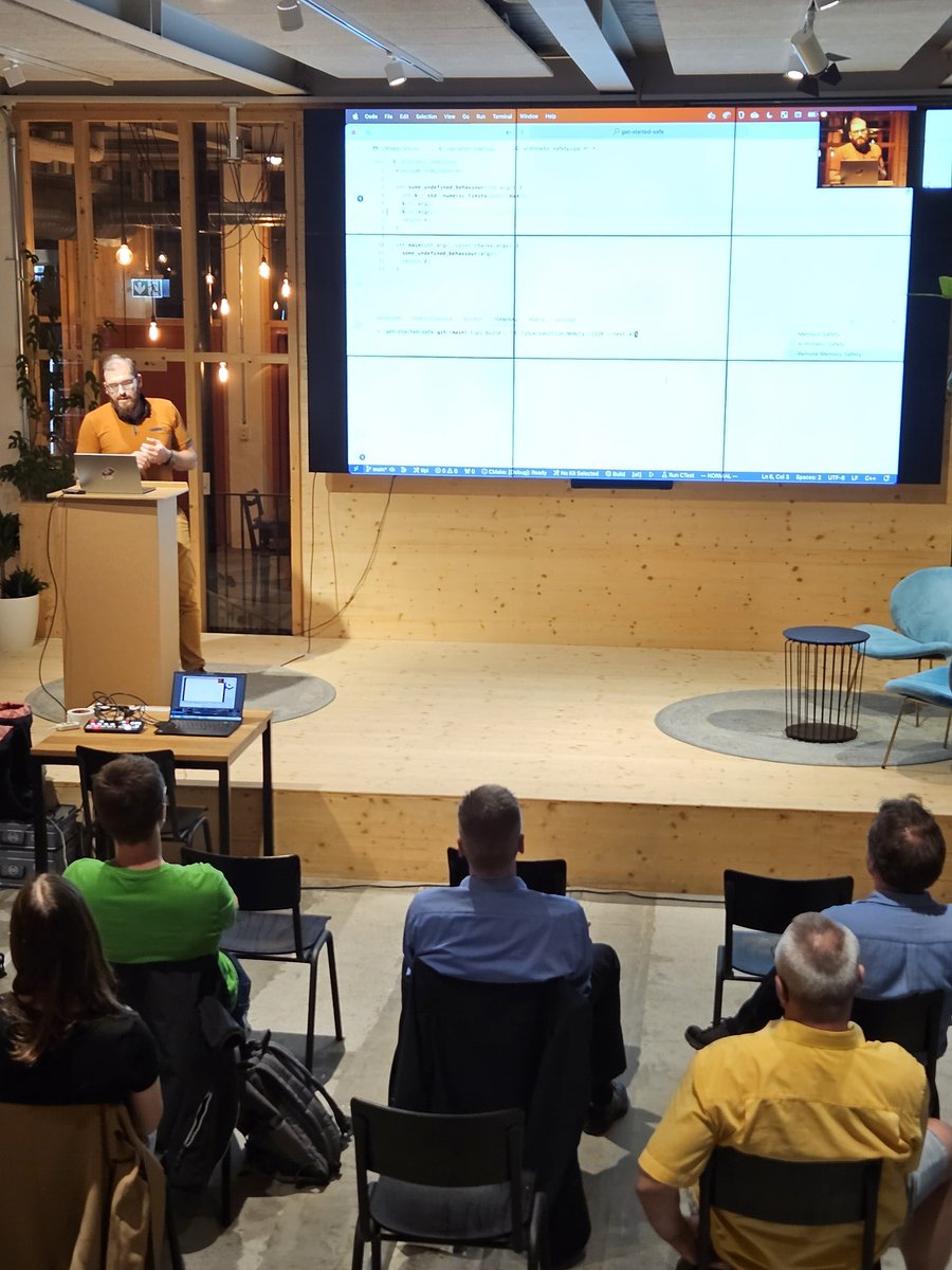 TipiBuild's tweet image. @daminetreg talking about leveraging CMake to bring safety in C++ builds! 🔐
#cpp #meetup #tipibuildcpp