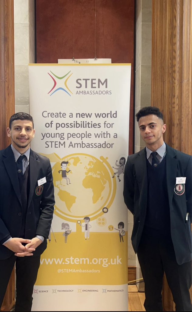 StPatsCollege's tweet photo. Anas and Mohammad receiving their Nuffield Research Placement Certificates from Prof James Uhomoibhi (Ulster University Placment Provider) and Melissa Nugent - STEM learning NI 🙌🏻👏 https://t.co/rDKklhOKnt