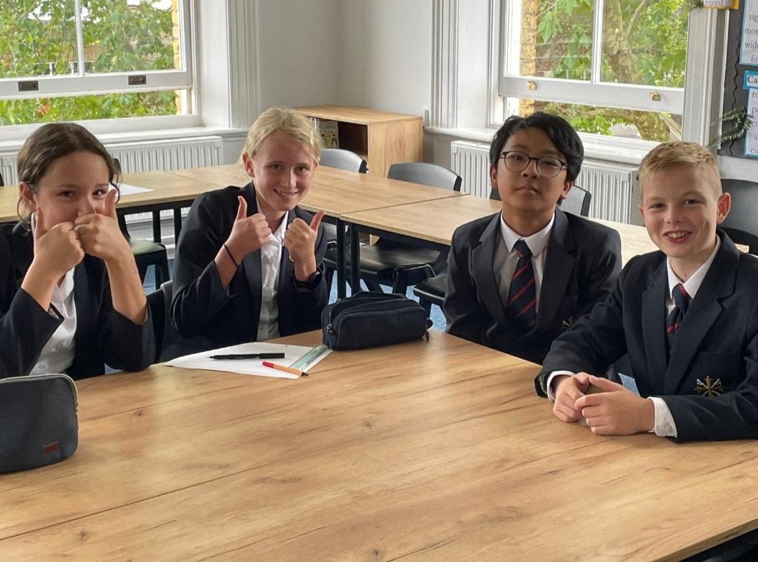 ElthamChalmers's tweet photo. Sofia, Hattie, Thangchin and Barney Y8 represented the REDS  in House Spelling Bee today! 👏 Always such a fiercely contested event! 🔴

And one more sleep until House Singing!... 4pm in the ABT tomorrow! 🎶 

#MAKEITHAPPEN https://t.co/kdJKvOXIie