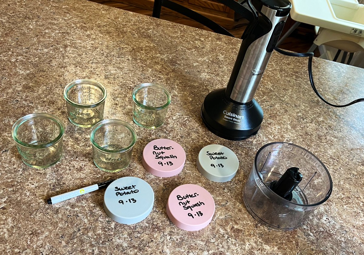 jenkovalov's tweet image. I refuse to feed my 7-month-old baby commercialized store-bought junk. I make all of my purées fresh from scratch.

A good processor, steamer basket and baby food prep jars is all you need to get started.

Very easy to do. 💗😌
