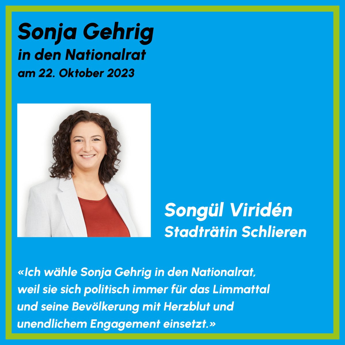 Herzlichen Dank <a href="/SongulViriden/">Songül Viridén</a> für deine Unterstützung!