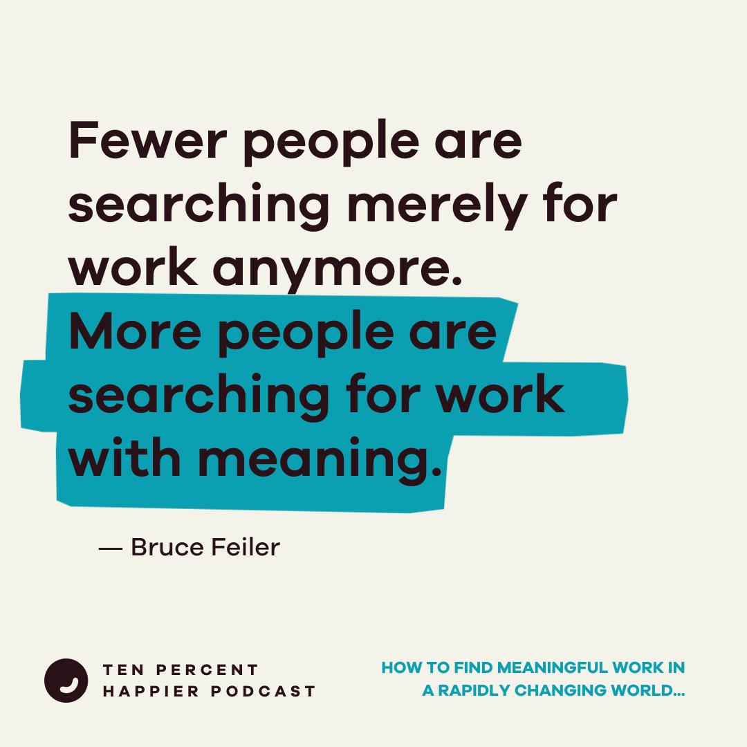 How to Find Meaningful Work in a Rapidly Changing World? @BruceFeiler & @danbharris talk 'workquakes,' the five jobs we all have, and why Millennials/Gen Z have changed the unhappy historical nature of work. Listen now: link.chtbl.com/0SHagXDY