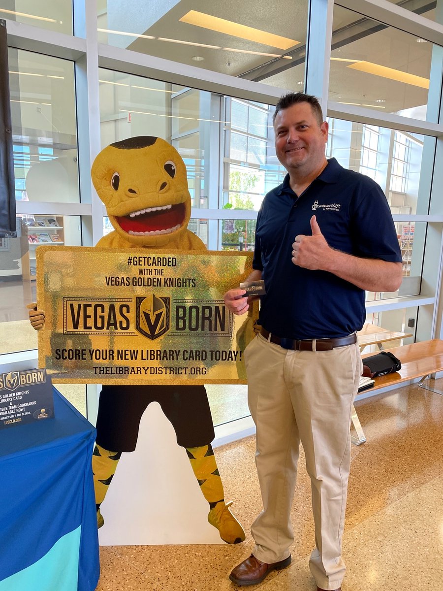 Thank you to #LiefHochendoner with <a href="/NVEnergy/">NV Energy</a> for taking the time to tour #WindmillLibrary &amp; chat with our Development &amp; Government Relations Director <a href="/PrevettiGroup/">Dr. JoAnn Prevetti</a> about all things library! #PowerfulPartnerships #GetCarded