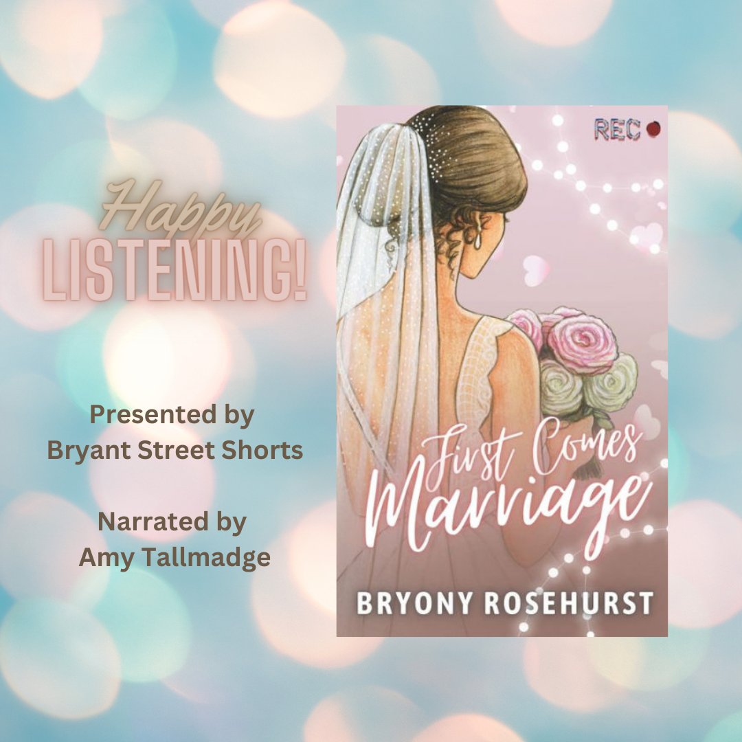 Now that we're through wedding season, check out <a href="/BryonyRosehurst/">Bryony Rosehurst</a> "First Comes Marriage", a lovely sapphic romance that I was lucky to narrate earlier this year! Presented by <a href="/Scribd/">Scribd</a> as part of Bryant Street Shorts, with thanks to <a href="/lanternaudiobks/">Lantern Audiobooks</a> for production.