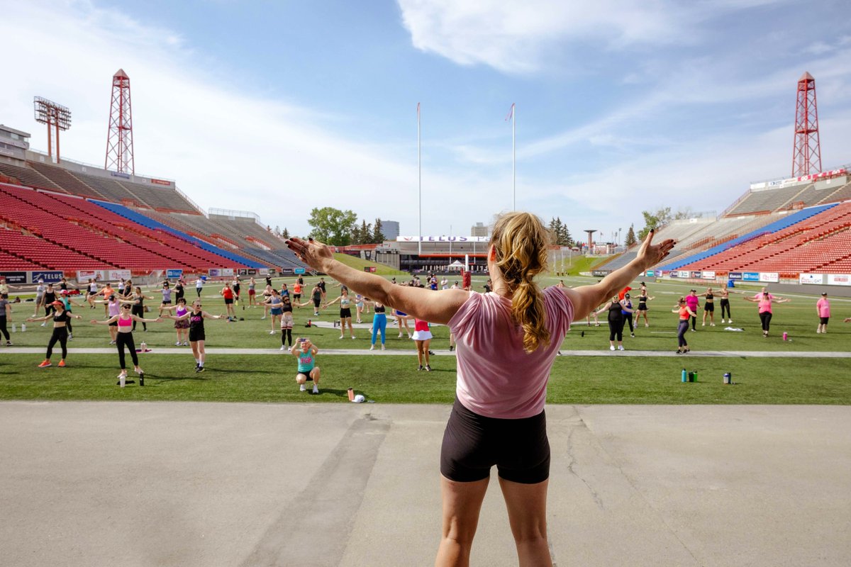 TerryFoxCalgary's tweet image. Join High Fitness this Saturday Sept 16 at McMahon Stadium for a family-friendly workout to raise money for #TerryFoxRunCalgary! 🤸 Get moving, leave smiling and raise money for a great cause. All ages and fitness levels welcome. Entry by donation. ℹ️  buff.ly/47ZX0uF