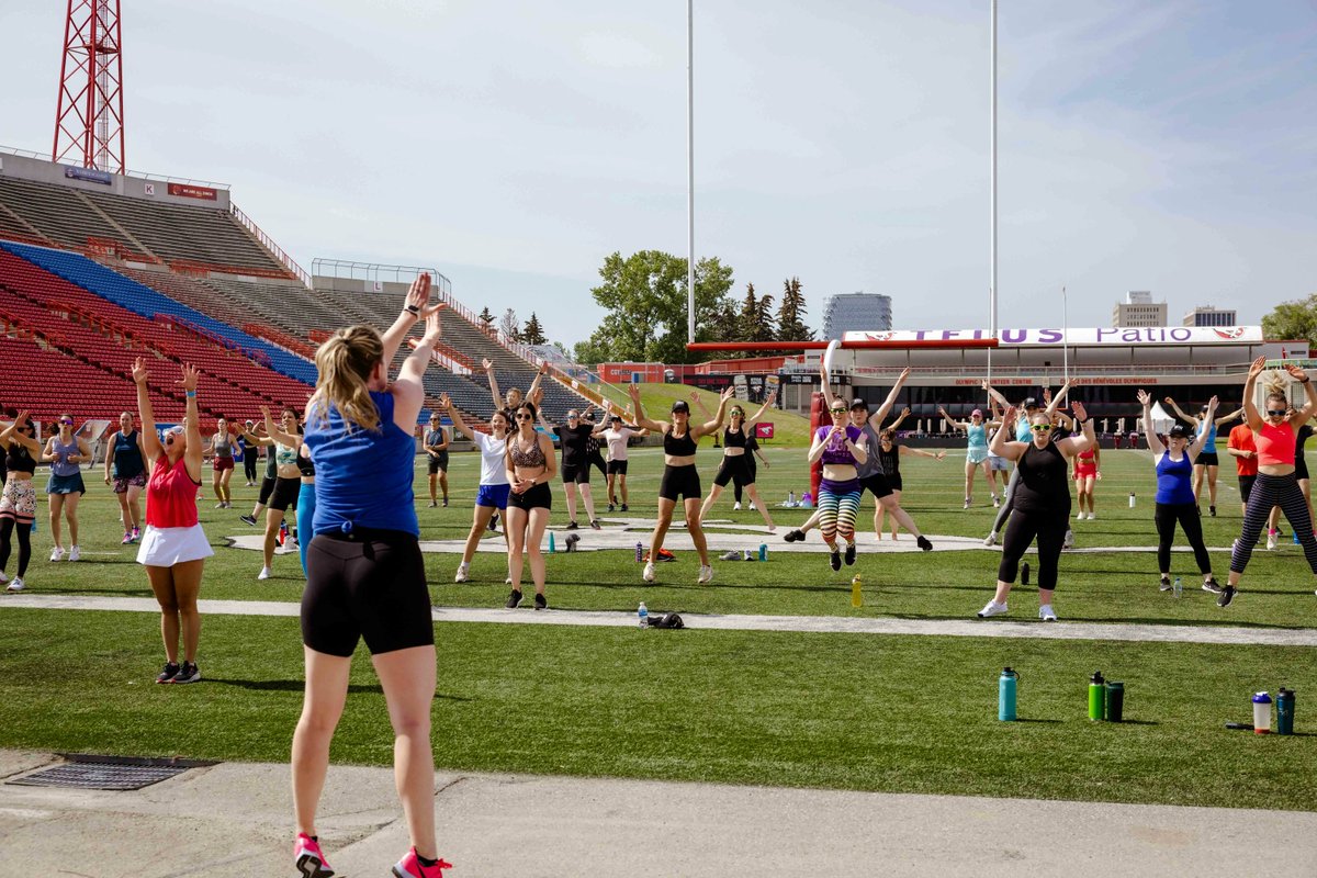TerryFoxCalgary's tweet image. Join High Fitness this Saturday Sept 16 at McMahon Stadium for a family-friendly workout to raise money for #TerryFoxRunCalgary! 🤸 Get moving, leave smiling and raise money for a great cause. All ages and fitness levels welcome. Entry by donation. ℹ️  buff.ly/47ZX0uF