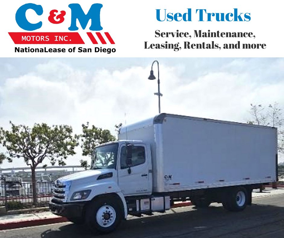 In the market for a used truck? We cover everything from dealer checks to getting an expert inspection. Find your perfect used truck for sale at C&M Motors, serving the greater San Diego area!  
cmmotorsinc.com/buying-used-hi…

#CMmotors #CommercialTrucks #MediumDutyTrucks #UsedTrucks