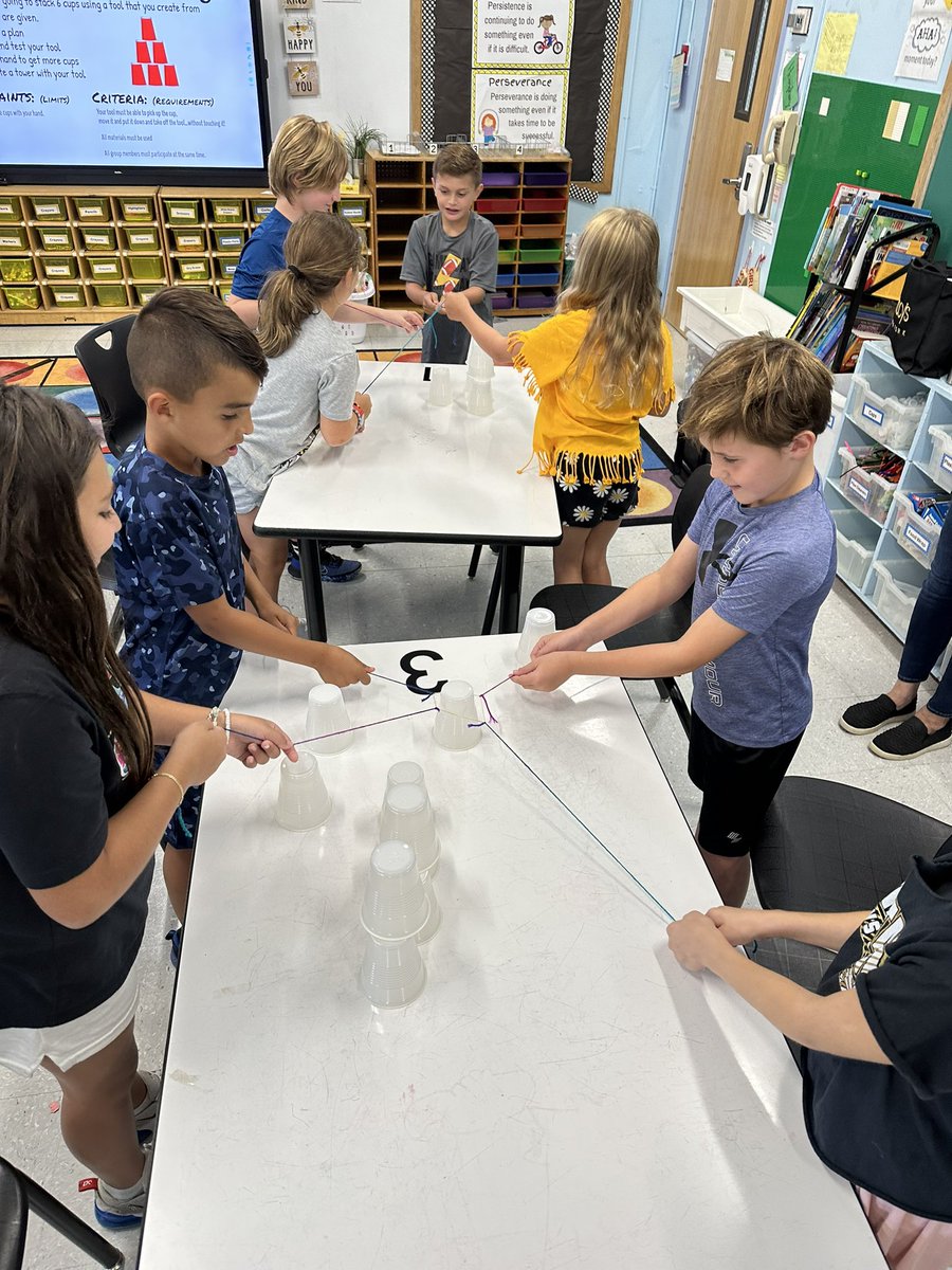 WantaghSTEAM's tweet photo. 4th grs worked with the 4Cs to create a tools and make a stack of cups without touching them! They quickly realized they had to communicate well and collaborate to be successful!  @WantaghSchools @wantaghel @mrsbarrett317 #stemed #steamed #elementarystem #elementarysteam https://t.co/4MzVfozcI7