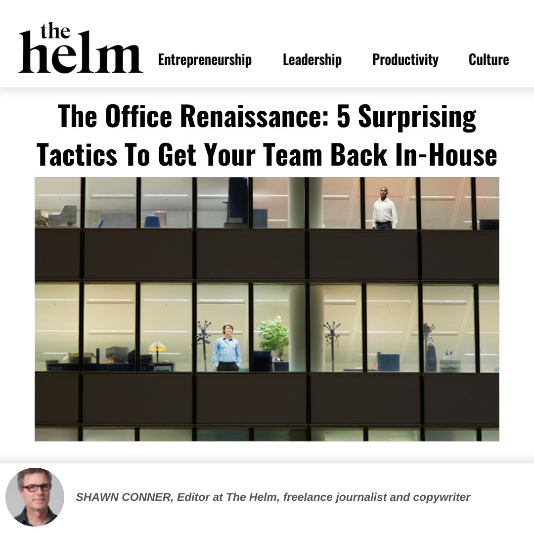 TheHelmMagazine's tweet photo. WFH or in office?

While 82% of business leaders are eager to welcome their teams back in person, employees crave the balance and better life quality they've found working remotely.

We're sharing 5 tactics to get your team back in office here: https://t.co/tiIMjxVltl https://t.co/7kMiWQkkpH