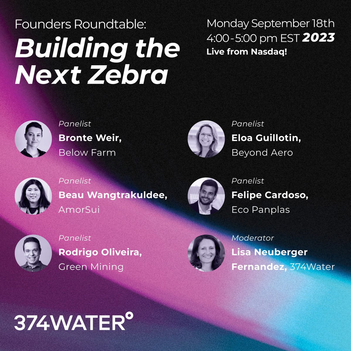 Join me and four purpose-driven founders next week <a href="/ClimateWeekNYC/">Climate Week NYC</a>  to discuss how to build next-gen sustainable and profitable businesses live from <a href="/Nasdaq/">Nasdaq</a>: tinyurl.com/3fkm6rhj