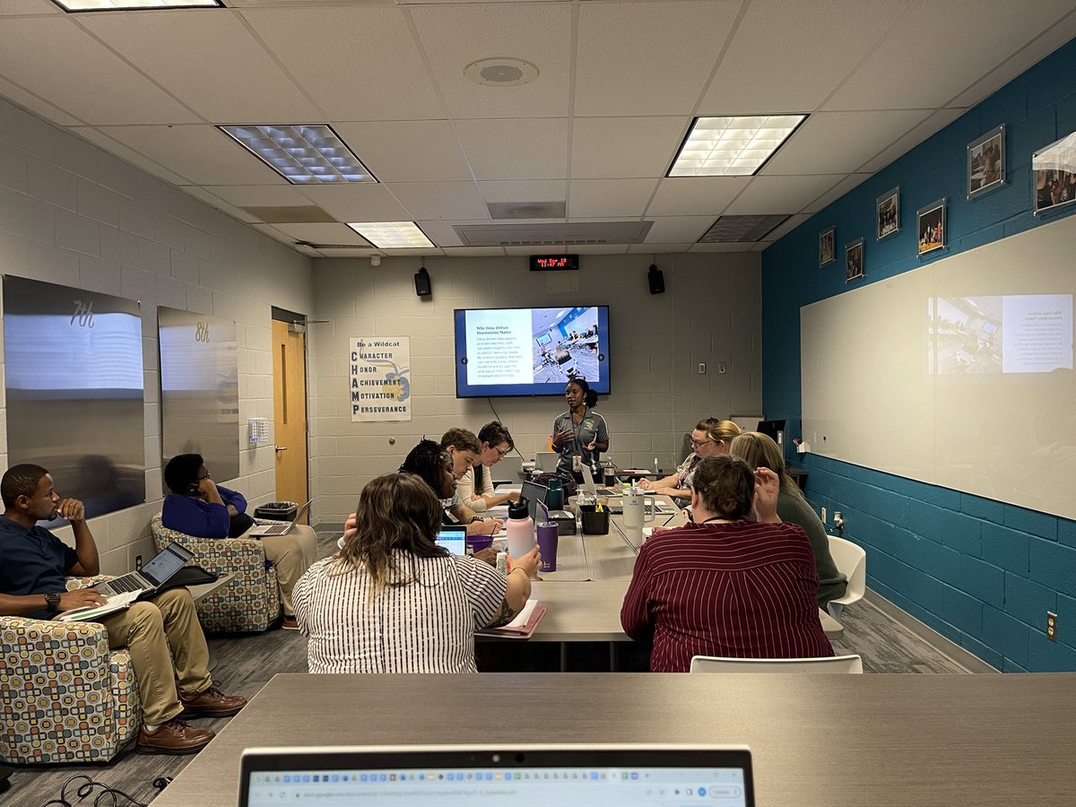 marekmarshall's tweet photo. How do we improve @STMSWildcats! We reflect, collaborate, and move forward! #RockSolid job today! Proud Principal! Great student data discussions! @RockHillSchools @Mrs_JTeaches @CoachCNewton @SwanettaHall https://t.co/pFmfwGAA0U