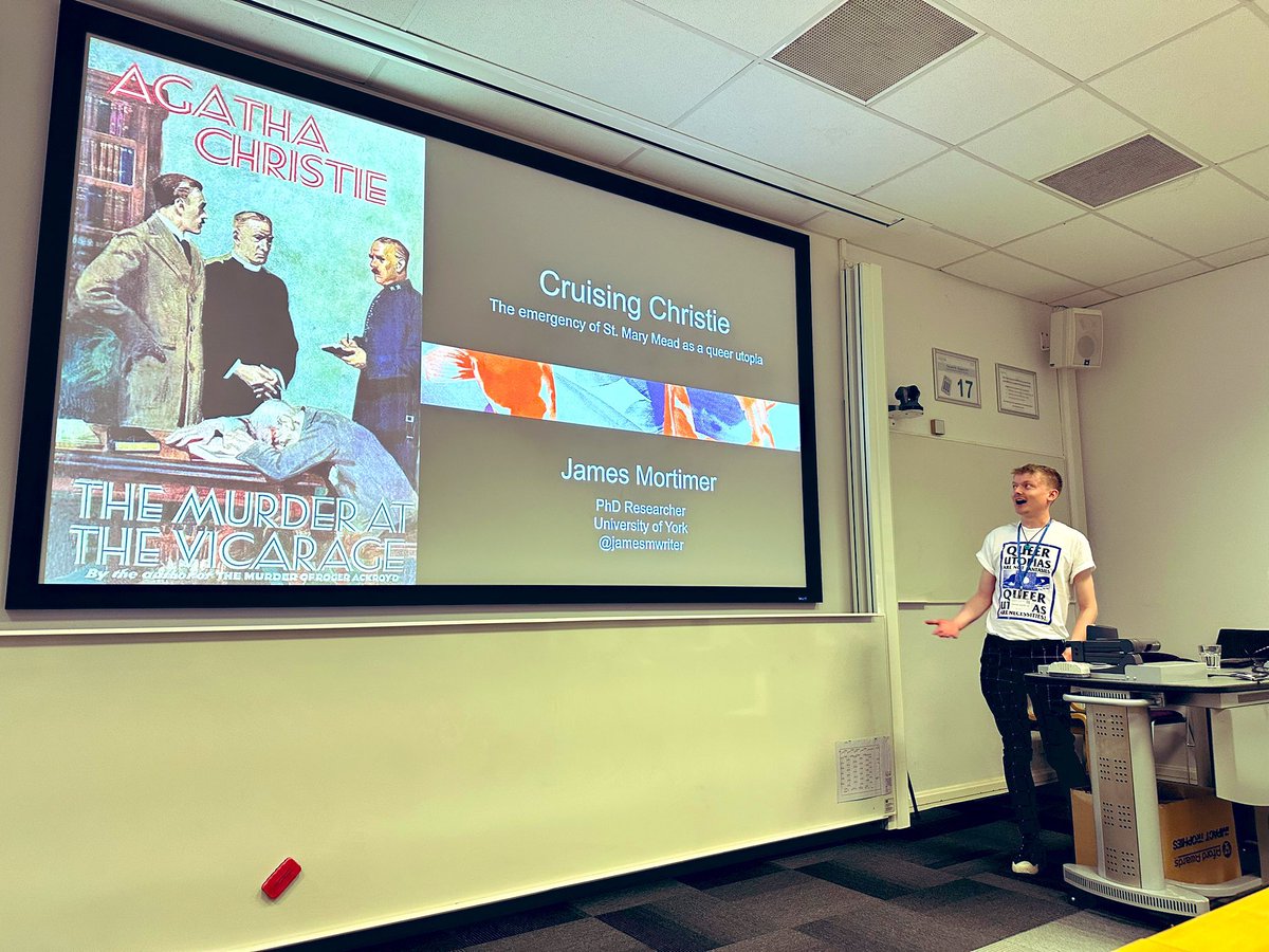 It’s been a wonderful couple of days at my first <a href="/AC_Conference/">Agatha Christie Conference</a>! Such a lovely group of people, and so much fun to be surrounded by everyone talking Agatha. Thank you to everyone for being so welcoming!

Here’s me, talking about whether or not Miss Marple might be gay #Agatha2023