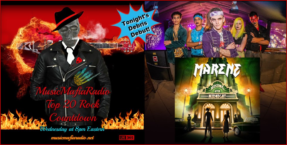 🔥Tonight at 8pm EST ~ Rock TOP 20 Countdown!
This week's Rock Debris Debut is <a href="/MareneBand/">MARENE</a> - Join us in the live chat to hear their new single &amp; find out who will be #1 this week on the Top 20 Rock chart!  #cozrocks #itsthemusicthatmatters #onefamilia
🎧▶️musicmafiaradio.net