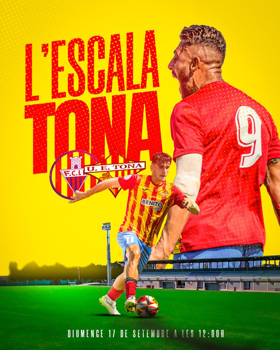 PRÒXIM PARTIT😍

Aquest diumenge visitarem el Nou Miramar per jugar 🆚<a href="/FCLESCALA/">FC L'ESCALA</a> 🔝

Afrontarem el nostre primer desplaçament d'aquesta lliga!😎

🎟️Socis UE Tona: 5€
🎟️Entrada general: 10€

#SomHiTona #TonaOnTour #EscalaTona