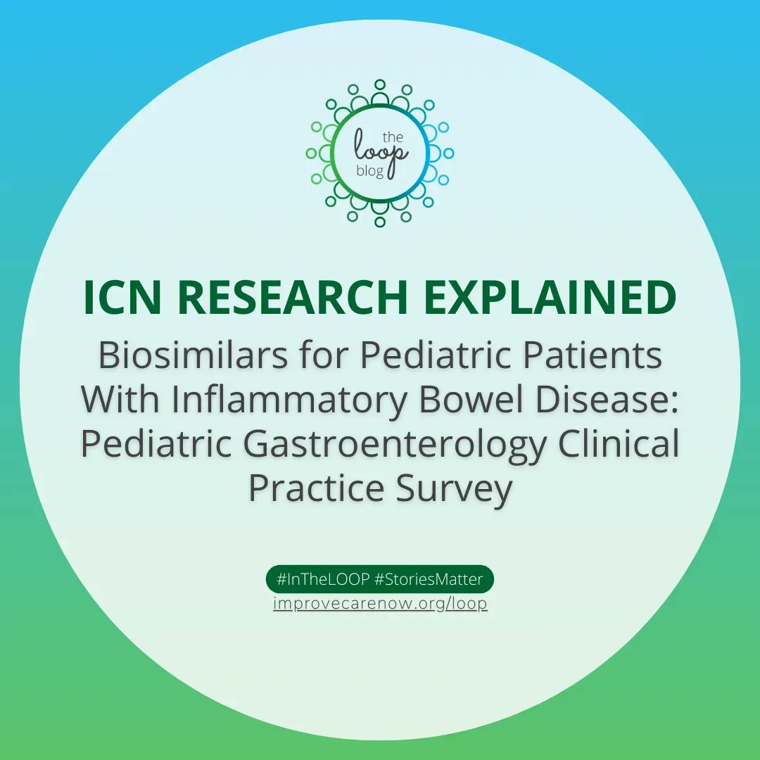 'Participation in ImproveCareNow contributed to pediatric gastroenterologists being more comfortable using a biosimilar or switching a patient to a biosimilar.' @RossMaltz #ImproveCareNow #ResearchExplained #Biosimilars #InTheLOOP #StoriesMatter 🔗 improvecarenow.org/icn_research_e…