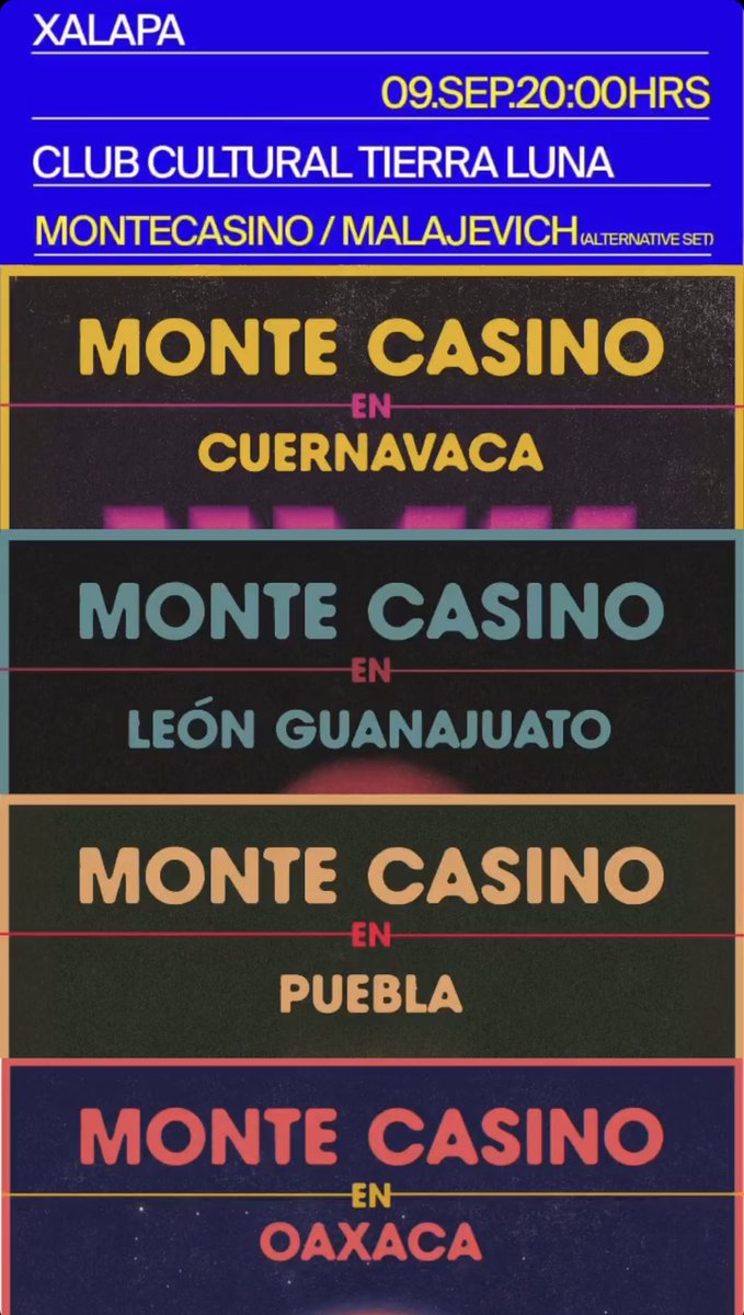 Boletos ¿Y Las Espinas? Tour 🌹 

linktr.ee/montecasinoband