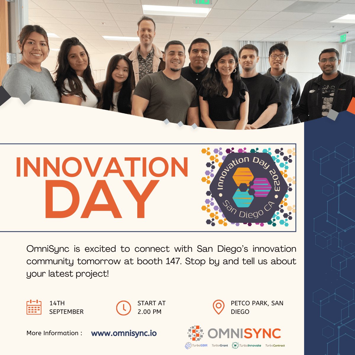 TurboSbir's tweet photo. Don't miss Innovation Day 2023! Visit booth #147 to explore our tech solutions, connect with us, and experience captivating exhibits, panels, and talks. Network, discover opportunities! See you there! #InnovationDay2023 #TechSolutions

Learn about us at https://t.co/tY8mq25gTo https://t.co/rc1Qy3yIX1