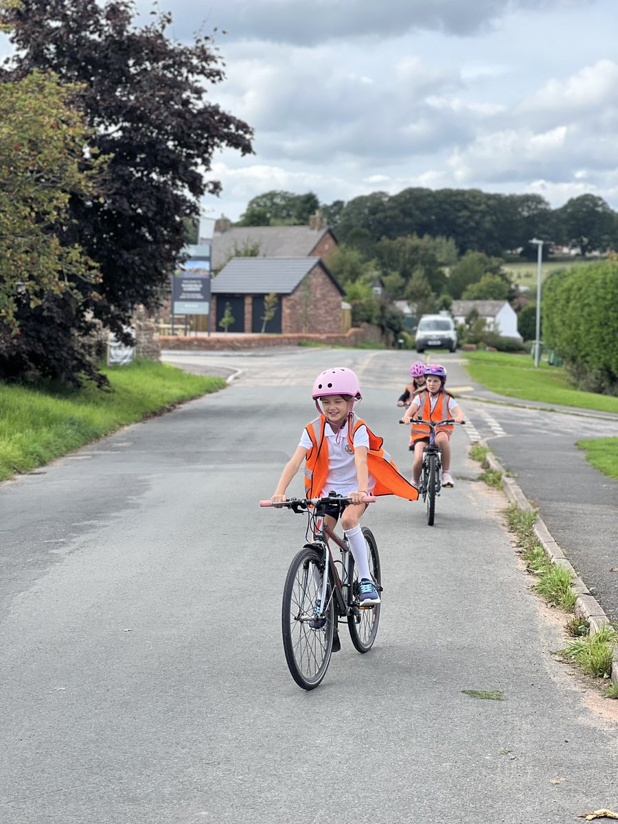 Smiles for miles. Awesome <a href="/BikeabilityUK/">Bikeability</a> session from <a href="/cycle_wise/">Cyclewise</a> today. The children loved learning about how to ride safely on the roads. We’re looking forward to day 2! 
<a href="/Andrew_aka_mrd/">Andrew Davies</a> <a href="/ActiveTravelCCC/">Active Travel @ Active Cumbria</a>