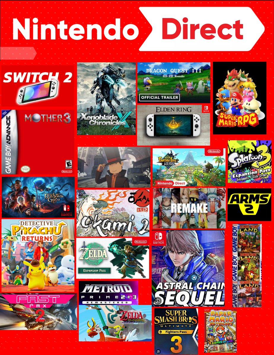 _patariko's tweet photo. Per questo #NintendoDirect non abbiamo sognato in grande, abbiamo direttamente consumato tutte le nostre riserve di allucinogeni per stilare esclusivamente per voi amici followers quelli che saranno gli annunci. 100% garantito https://t.co/BzwiUaMIg7
