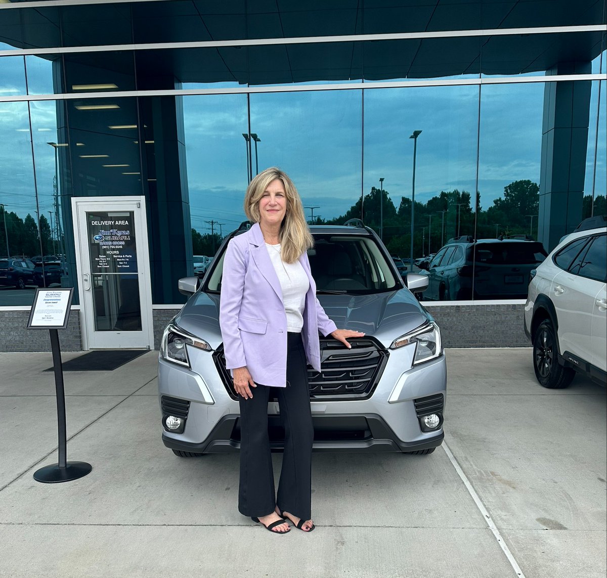 Congratulations Susan Jewell on your new 2023 Subaru Forester with assistance from Product Specialist Caden Hubbard!

 #JKSHC #JimKeras #Jimkerashc #jimkerassubaruhackscross #subaruhackscross #subaru #memphis #midsouth