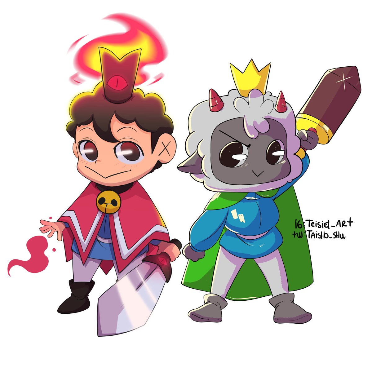 Taisho_shu's tweet photo. Bojji and Lamberto

#cultofthelambfanart #rankingofkings #bojji #lamberto #crossover https://t.co/vfgae02eGz