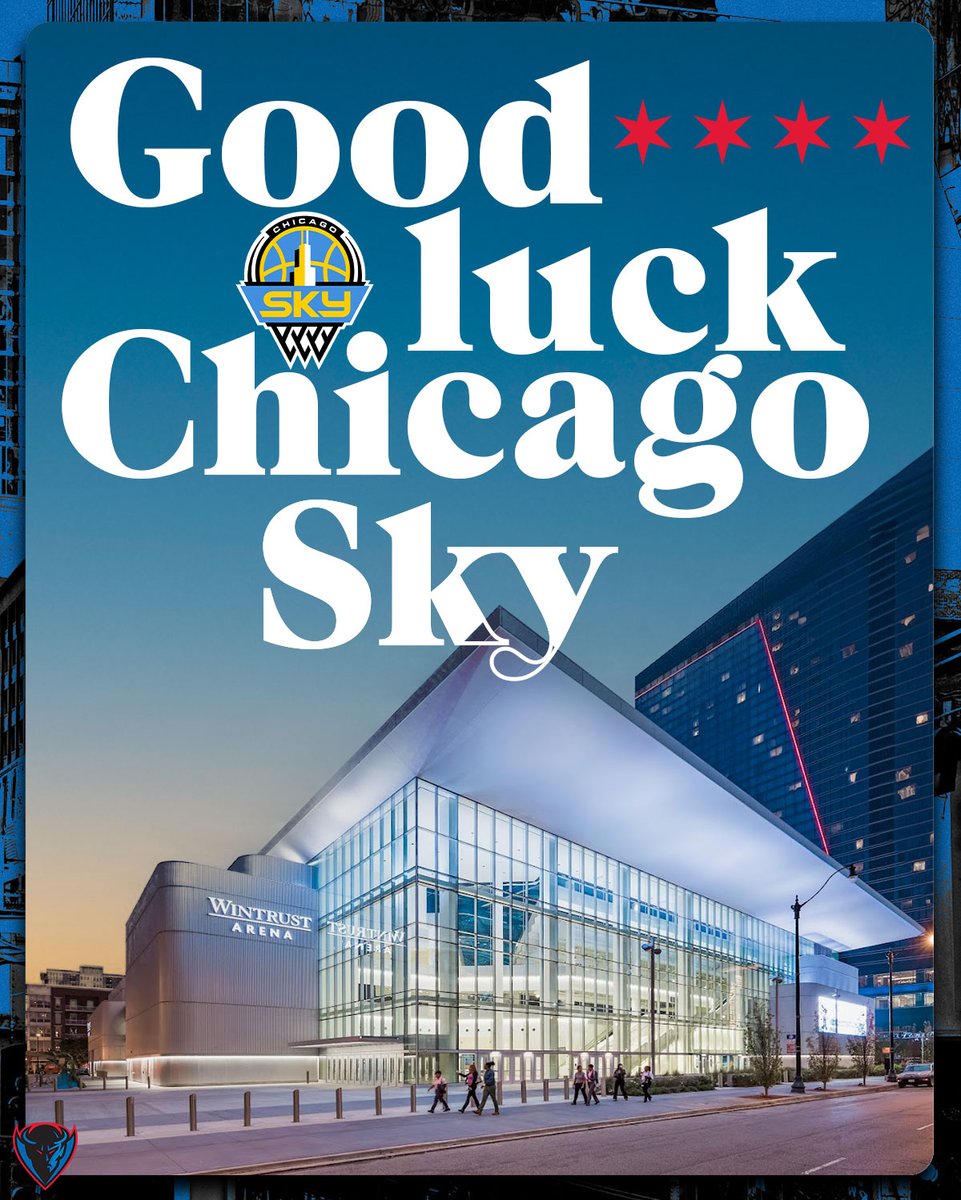 Good Luck to our @WintrustArena neighbors 👋 Catch them in action in the first round of the #WNBAPlayoffs tonight 🏀