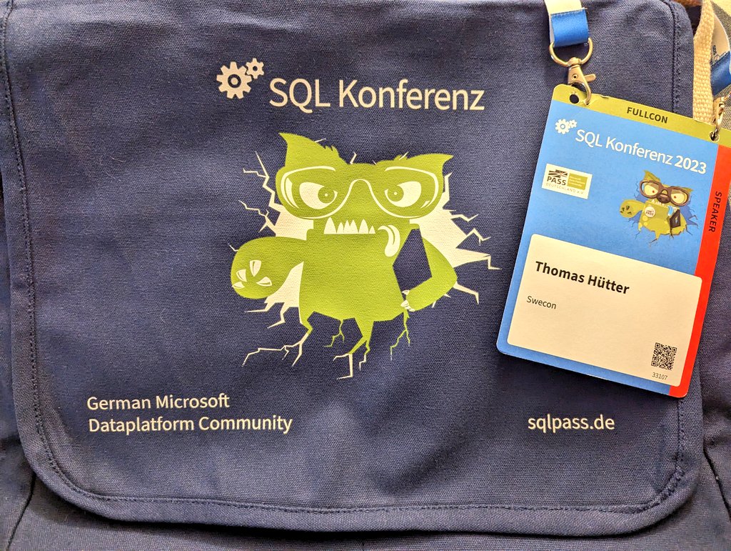 DerFredo's tweet image. That&apos;s a wrap for the newest edition of #SQLKonferenz, big thanks to @sqlpass_de and everyone involved! The #sqlfamily rocks - let&apos;s do this again!