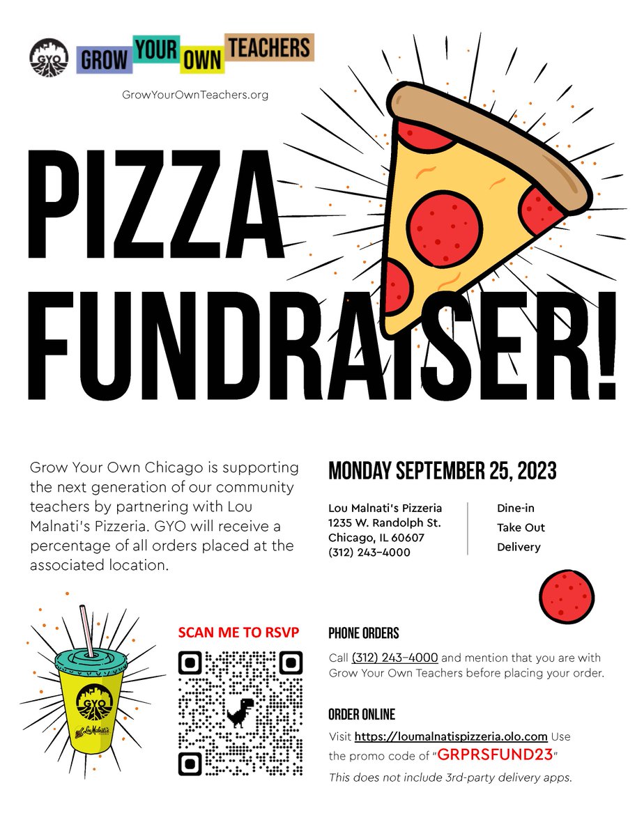 Come support Grow Your Own Teachers by committing to eat at Lou Malnati's Pizzeria on Sep 25!  groupraise.com/events/257623-… via @groupraise