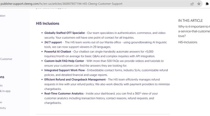 @cleeng @Cleeng_Support  - What happened to the 24/7 support you used to give ? its no longer available<a class="tags" target="_blank" title="On Twitter" href="/?out=eyJ0eXAiOiJKV1QiLCJhbGciOiJIUzUxMiJ9.eyJpYXQiOjE3MjA3NTU3MzEsImlzcyI6InR3cG9ybnN0YXJzLmNvbSIsIm5iZiI6MTcyMDc1NTczMSwiZXhwIjoxNzUyMjkxNzMxLCJyZWRpcmVjdF91cmwiOiJodHRwczovL3R3aXR0ZXIuY29tL2NsZWVuZyJ9.Vpa_177tK8fQJ_Tt4rX_S_CC83hSl2L936iZ395FCOiB-MjWPuFH2xuBCRySILJrHva75CF65v9oghv-Rd7s8A">@cleeng</a><a class="tags" target="_blank" title="On Twitter" href="/?out=eyJ0eXAiOiJKV1QiLCJhbGciOiJIUzUxMiJ9.eyJpYXQiOjE3MjA3NTU3MzEsImlzcyI6InR3cG9ybnN0YXJzLmNvbSIsIm5iZiI6MTcyMDc1NTczMSwiZXhwIjoxNzUyMjkxNzMxLCJyZWRpcmVjdF91cmwiOiJodHRwczovL3R3aXR0ZXIuY29tL0NsZWVuZ19TdXBwb3J0In0.UePsXlu0SDbxFl6hx2KPYV9LfmTMQFmCnS7ws-M5XjhpxDNilSW78AG6JJ4U2za5vRcP8et-cRkR87Mb1x2V-g">@Cleeng_Support</a><a href="/tag/miamitv"class="tags"><span>#miamitv</span></a><a href="/tag/yucat%C3%A1n"class="tags"><span>#yucat&aacute;n</span></a><a href="/tag/portalesmisteriosos"class="tags"><span>#portalesmisteriosos</span></a><a href="/tag/dimensionesdesconocidas"class="tags"><span>#dimensionesdesconocidas</span></a>