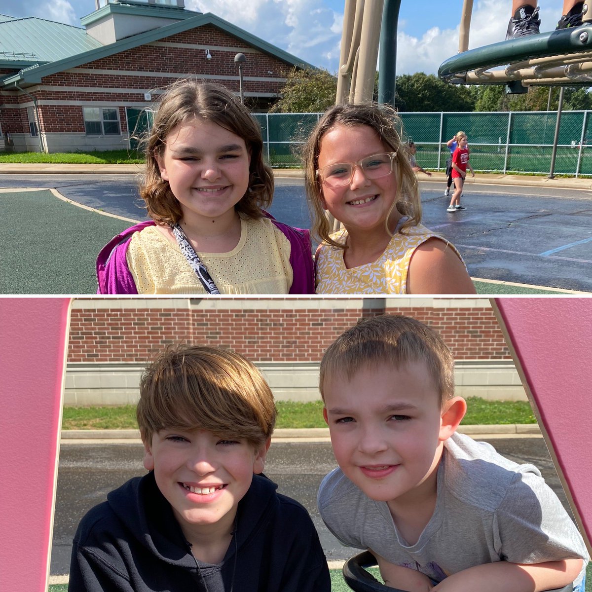 MegaraThompson's tweet photo. We were thrilled the sun came out and dried up all the rain. Our 5th graders were happy it was just in time for recess time too! #recessrocks https://t.co/omjwHPxhjj