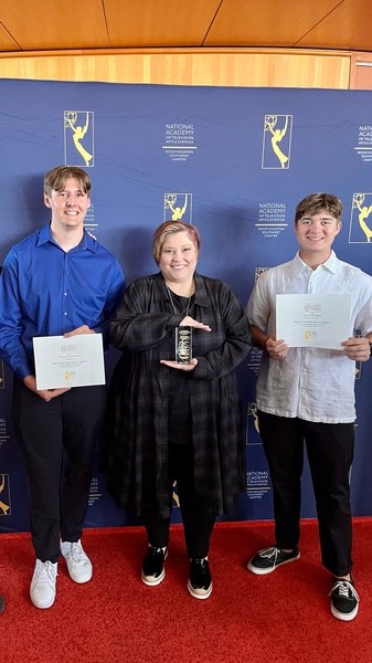 PeoriaCTE's tweet photo. Congratulations to Film &amp; TV students from @CeHSAZ, @LibertyHSLions &amp; @SunriseMustangs as they excel again at the Rocky Mountain Emmy Awards!
This is the 5th year in a row @PeoriaUnified11 students received production awards at @RockyMtnEmmy #peoriaunified11 #peoriaCTE https://t.co/aJo67oXtcS