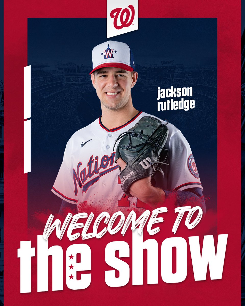 Nationals's tweet photo. We've recalled right-handed pitcher Jackson Rutledge.

🚨🗞️: https://t.co/vo1S1z550C https://t.co/lVKn2VIZpa