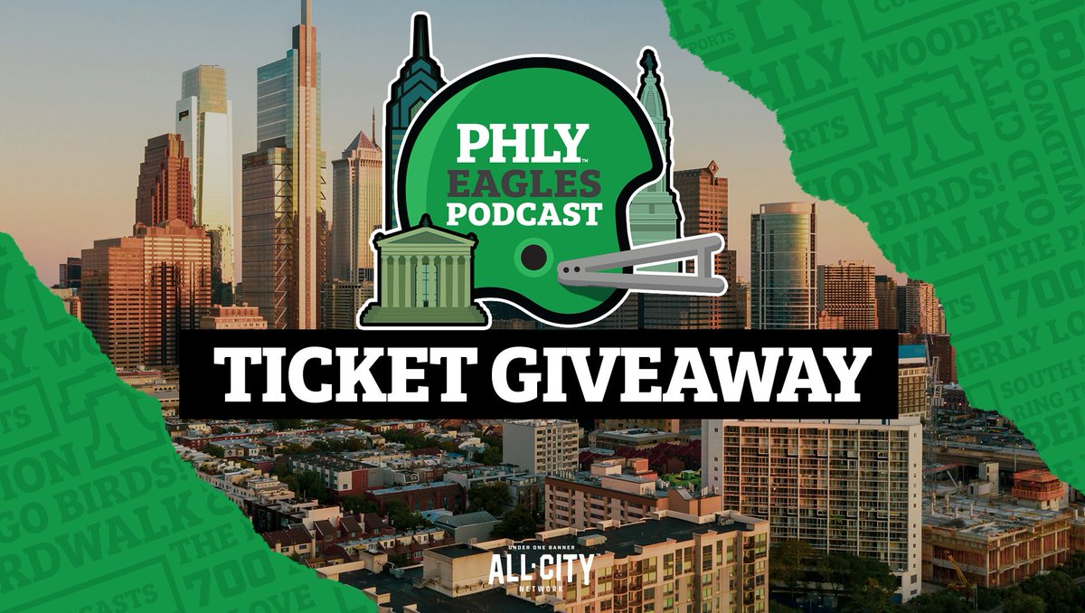 PHLY_Eagles's tweet image. 🚨 BIRDS TICKET GIVEAWAY 🚨

We’re giving away 2️⃣ tickets to tomorrow’s big game! All you have to do is

1. Follow us at @PHLY_Eagles
2. Repost this
3. Subscribe to our podcast and reply with a screenshot

We will announce the winner tomorrow at 10 AM 🕙