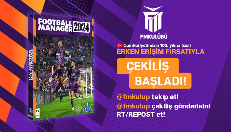 FMKulup's tweet photo. Cumhuriyetimizin 100. yılına özel, 🇹🇷
#FootballManager oyuncularına FMKulübü'nden 1⃣ adet Football Manager 2024 çekilişi ERKEN ERİŞİM FIRSATIYLA başladı! 🎁

@FMKulup takip edin! 
Bu gönderimizi RT/REPOST edin!

Sonuçlar 29 Ekim'de bu gönderi altında açıklanacaktır! 🥳 https://t.co/3GqEEdZWoU