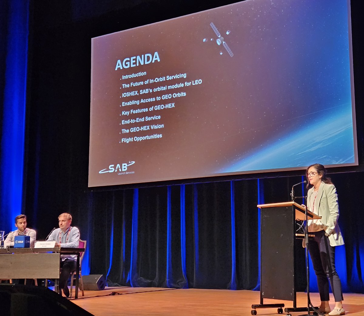 SAB Launch Services (@sab_ls_official) on Twitter photo Today we had the pleasure to present our “GTO and GEO opportunities for CubeSats enabled by the GEO-HEX system” at the 6th ESA CUBESAT WORKSHOP
Contact us if you're still around tomorrow!
<a href="/esa/">European Space Agency</a> #IOSHEX #GEOHEX #rideshare Today we had the pleasure to present our “GTO and GEO opportunities for CubeSats enabled by the GEO-HEX system” at the 6th ESA CUBESAT WORKSHOP
Contact us if you're still around tomorrow!
<a href="/esa/">European Space Agency</a> #IOSHEX #GEOHEX #rideshare