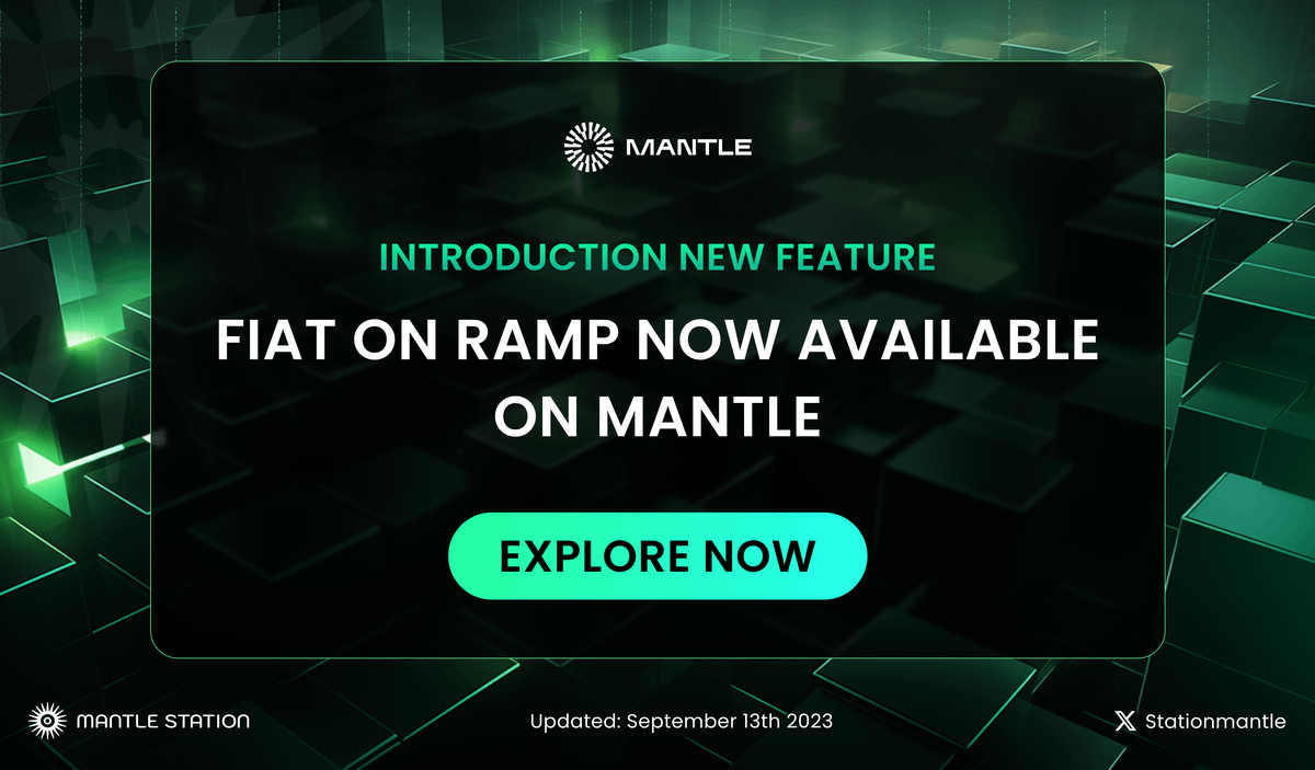 stationmantle's tweet photo. 🔥Breaking news 🔥

@0xMantle and @BanxaOfficial have teamed up to make topping up your $MNT with fiat a breeze! 🌟

✨ Easy On-Ramp
💰 Low Fees
🔒 Top Security

Details here:
🔗 https://t.co/TuYneuGFWY

#MantleStation #Mantle https://t.co/aaF9oQRDye